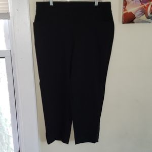 Avenue Black Ankle Pants 16W